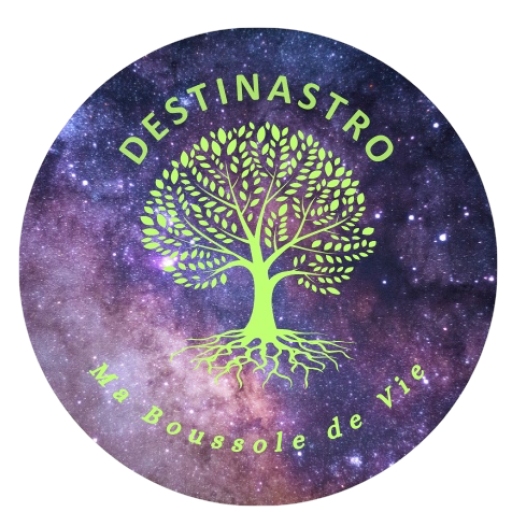 Logo du site Destinastro, Ma boussole de vie, thème astral personnalisé